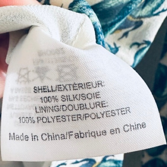 ❤️ TORY BURCH ❤️ COLLECTION SUPER RARE SCARAB BEETLES ELEGANT SILK BLOUSE (NWOT) - Picture 11 of 12